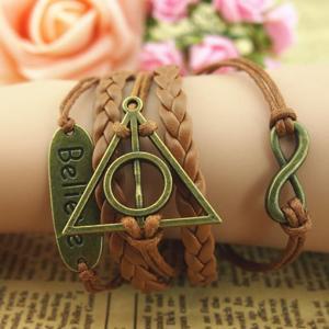 Handmade Bracelet,motto Believe Bracelet,infinity..