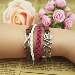 Unique Infinity Bracelet,love Charm..