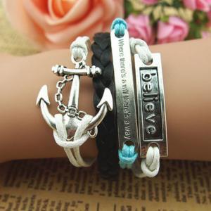 Fashion Unique Hand Chain Anchor, Friend Bracelet..