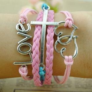 Infinity Bracelet,love Bracelet, Double Heart..