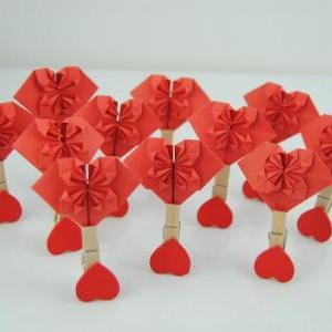 Handmade Paper Heart, Set Of 10pcs Paper Heart..