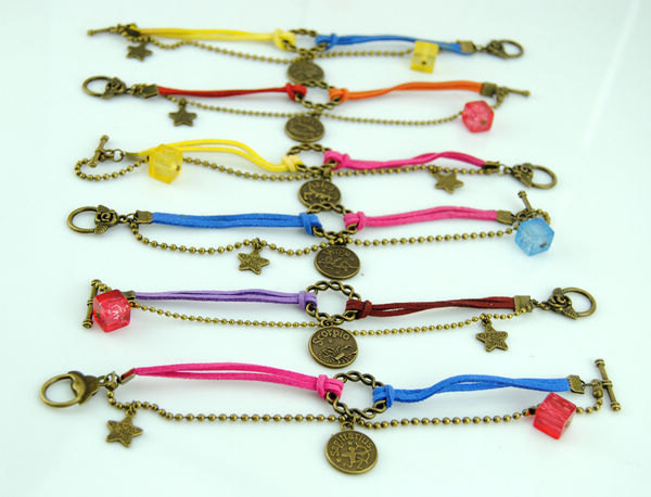 Diy Charm Bracelet,12 Constellations Charm Bracele,beadwork Star Bracelet,chain Bracelet,wax Ropes Bracelet,bracelet-gift For Lovers,couples