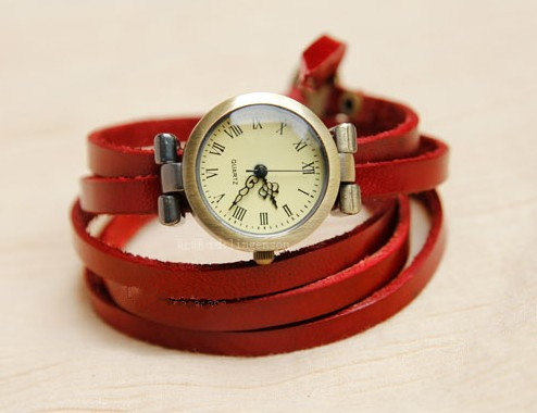 4 Colors Leather Wrist Watch,muti-circle Watch Bracelet,leather Watch,adjustable Watch,vintage Wrist Watch, Handmade Watch Bracelet-b12