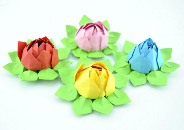 Paper Lotus Set Of 20, Wedding Decor, Wedding Bouquet, Home Decorations, Event Decorations Custom Orders Welcome --- 4 Colors Can Be Chosen